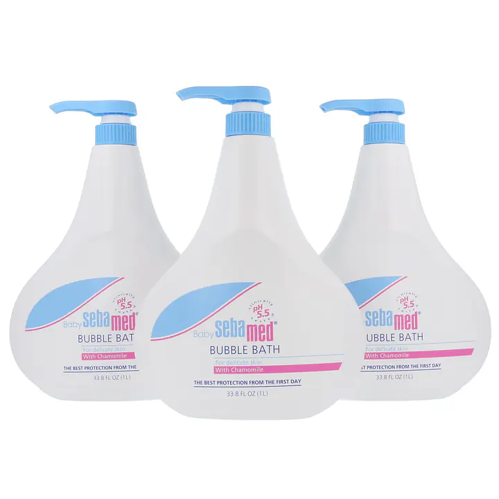Baby Bubble Bath Set - Size: 1000 ml, Pack: 3